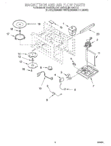 04 - Magnetron And Air Flow parts for Whirlpool Microwave MH7130XEQ0 from AppliancePartsPros.com