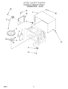 03 - Oven Cavity parts for Whirlpool Microwave MT1195SGQ0 from AppliancePartsPros.com