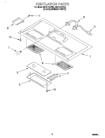 07 - Ventilation parts for Whirlpool Microwave MH6110XBB2 from AppliancePartsPros.com