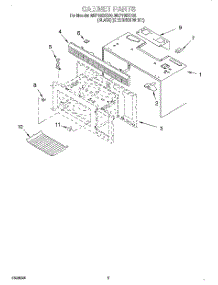03 - Cabinet parts for Whirlpool Microwave MH7135XEB0 from AppliancePartsPros.com