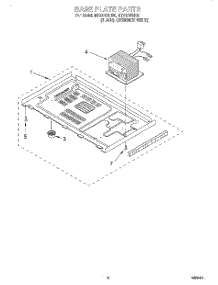 06 - Base Plate parts for Whirlpool Microwave MT3070SHB0 from AppliancePartsPros.com
