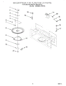 05 - Magnetron And Turntable parts for Whirlpool Microwave MH6140XFQ0 from AppliancePartsPros.com