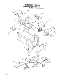 05 - Interior, Lit / Optional parts for Whirlpool Microwave MH6110XBB5 from AppliancePartsPros.com