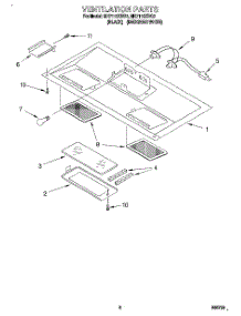 07 - Ventilation parts for Whirlpool Microwave MH7110XBB3 from AppliancePartsPros.com