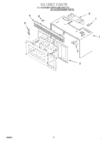 03 - Cabinet parts for Whirlpool Microwave MH6130XEB0 from AppliancePartsPros.com