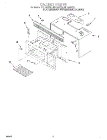 03 - Cabinet parts for Whirlpool Microwave MH7130XEZ0 from AppliancePartsPros.com