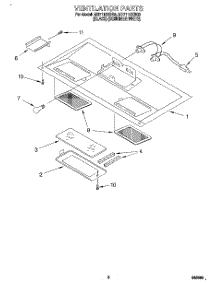 07 - Ventilation parts for Whirlpool Microwave MH7110XBB2 from AppliancePartsPros.com
