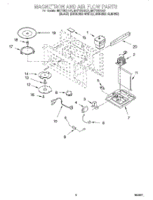 04 - Magnetron And Air Flow parts for Whirlpool Microwave MH7130XEB1 from AppliancePartsPros.com