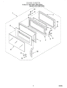 02 - Door parts for Whirlpool Microwave MH6110XEQ1 from AppliancePartsPros.com