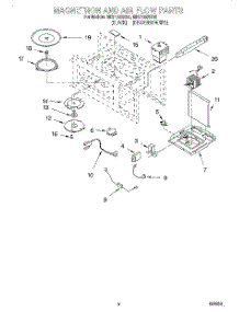 04 - Magnetron And Air Flow parts for Whirlpool Microwave MH7135XEQ2 from AppliancePartsPros.com