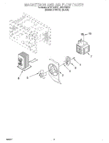 05 - Magnetron And Air Flow parts for Whirlpool Microwave MT9114SFQ1 from AppliancePartsPros.com