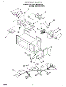 05 - Interior, Lit / Optional parts for Whirlpool Microwave MH6110XBB4 from AppliancePartsPros.com