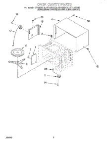 03 - Oven Cavity parts for Whirlpool Microwave GT1195SHQ0 from AppliancePartsPros.com