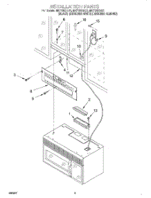 08 - Installation parts for Whirlpool Microwave MH7130XEQ1 from AppliancePartsPros.com