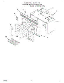 03 - Cabinet parts for Whirlpool Microwave MH7135XEB2 from AppliancePartsPros.com
