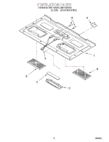 07 - Ventilation parts for Whirlpool Microwave MH7135XEB2 from AppliancePartsPros.com