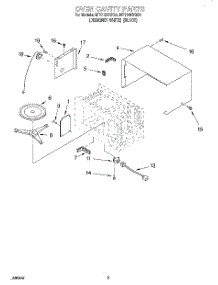03 - Oven Cavity parts for Whirlpool Microwave MT1135SGQ0 from AppliancePartsPros.com