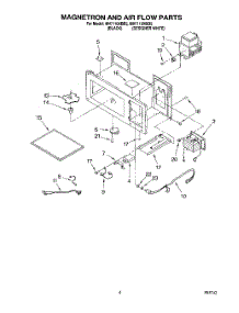 04 - Magnetron And Air Flow parts for Whirlpool Microwave MH7110XBQ5 from AppliancePartsPros.com