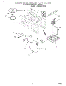 04 - Magnetron And Air Flow parts for Whirlpool Microwave MH6130XEQ1 from AppliancePartsPros.com