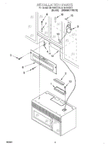 08 - Installation parts for Whirlpool Microwave MH6130XEQ1 from AppliancePartsPros.com