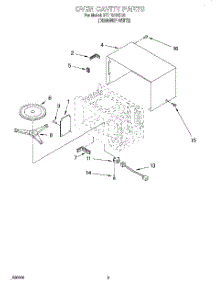03 - Oven Cavity parts for Whirlpool Microwave MT1131SGQ0 from AppliancePartsPros.com
