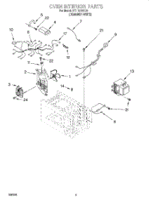 05 - Oven Interior, Literature parts for Whirlpool Microwave MT1131SGQ0 from AppliancePartsPros.com