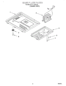 06 - Base Plate parts for Whirlpool Microwave MT1131SGQ0 from AppliancePartsPros.com