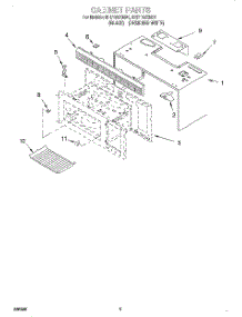 03 - Cabinet parts for Whirlpool Microwave MH7135XEB1 from AppliancePartsPros.com