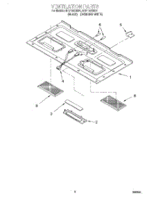 07 - Ventilation parts for Whirlpool Microwave MH7135XEB1 from AppliancePartsPros.com