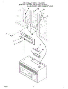 08 - Installation parts for Whirlpool Microwave MH7130XEB0 from AppliancePartsPros.com