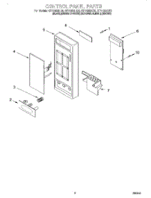 02 - Control Panel parts for Whirlpool Microwave GT1195SHZ0 from AppliancePartsPros.com