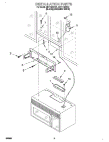 08 - Installation parts for Whirlpool Microwave MH7110XBB1 from AppliancePartsPros.com