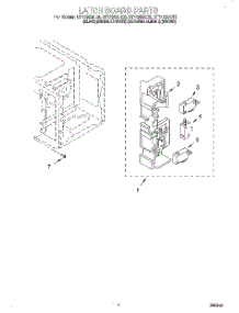 04 - Latch Board parts for Whirlpool Microwave GT1195SHZ0 from AppliancePartsPros.com