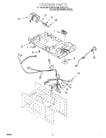 05 - Interior, Literature parts for Whirlpool Microwave MH6130XEQ0 from AppliancePartsPros.com