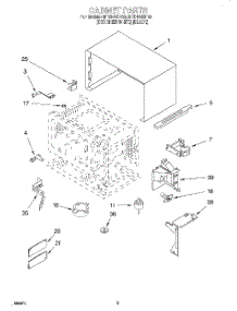 03 - Cabinet, Literature parts for Whirlpool Microwave MT9100SFB0 from AppliancePartsPros.com