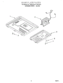 06 - Base Plate parts for Whirlpool Microwave MT1195SGB0 from AppliancePartsPros.com