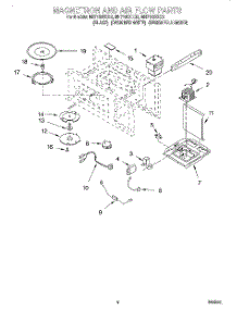 04 - Magnetron And Air Flow parts for Whirlpool Microwave MH7130XEQ2 from AppliancePartsPros.com