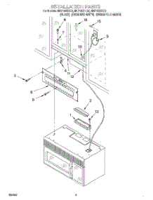 08 - Installation parts for Whirlpool Microwave MH7130XEQ2 from AppliancePartsPros.com