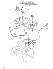 05 - Interior parts for Whirlpool Microwave MH6130XEB1 from AppliancePartsPros.com