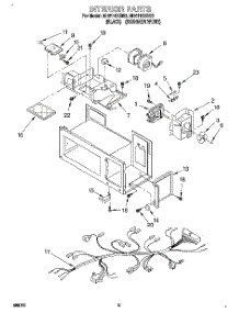 05 - Interior, Lit / Optional parts for Whirlpool Microwave MH6110XBB3 from AppliancePartsPros.com