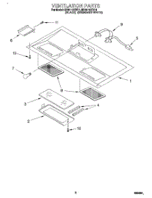 07 - Ventilation parts for Whirlpool Microwave MH6110XBB1 from AppliancePartsPros.com