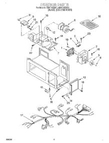 05 - Interior, Literature parts for Whirlpool Microwave MH6110XEB1 from AppliancePartsPros.com