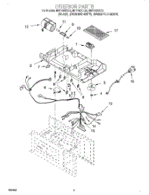 05 - Interior parts for Whirlpool Microwave MH7130XEB2 from AppliancePartsPros.com