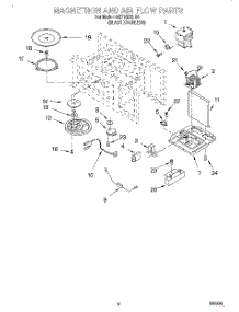 04 - Magnetron And Air Flow parts for Whirlpool Microwave GH7155XHS0 from AppliancePartsPros.com