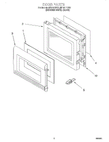 02 - Door parts for Whirlpool Microwave MT9101SFQ0 from AppliancePartsPros.com
