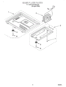 06 - Base Plate parts for Whirlpool Microwave MT1100SHQ0 from AppliancePartsPros.com