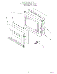 02 - Door parts for Whirlpool Microwave MT9102SFB0 from AppliancePartsPros.com