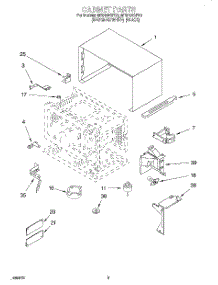 03 - Cabinet, Literature parts for Whirlpool Microwave MT9102SFB0 from AppliancePartsPros.com