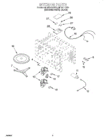 04 - Interior parts for Whirlpool Microwave MT9101SFB0 from AppliancePartsPros.com