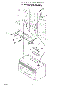 08 - Installation parts for Whirlpool Microwave MH7110XBB0 from AppliancePartsPros.com